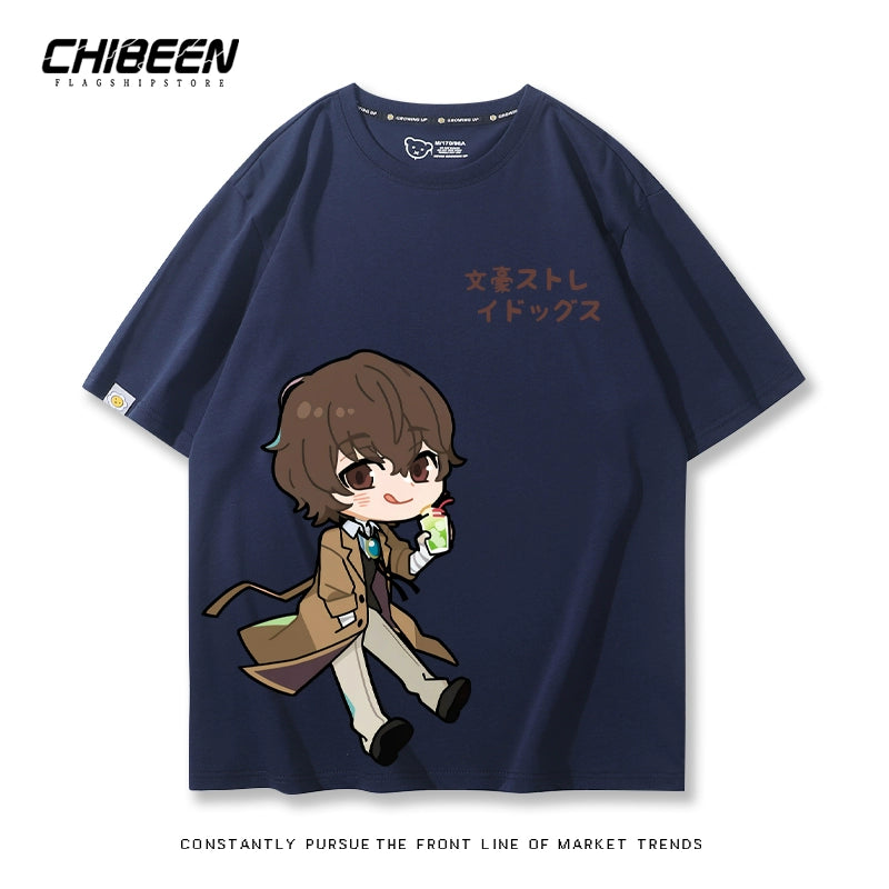 Versatile Dazai Anime Short Sleeve Summer T-Shirt