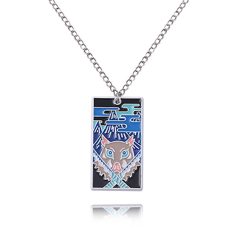 Chic Anime Tanjiro Metal Pendant Necklace