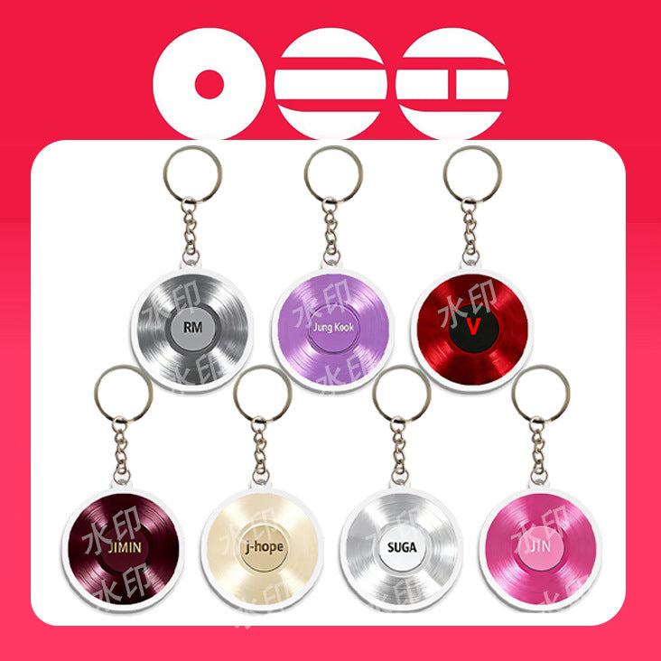 BANGTAN "ARIRANG" Vinyl Disc Pendant Acrylic Keychain