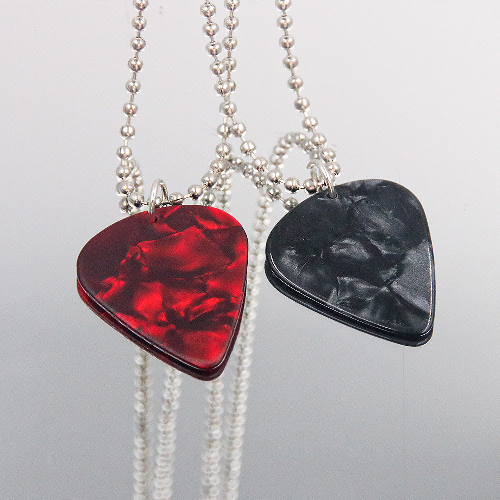 Eddie Guitar Pick Pendant Necklace