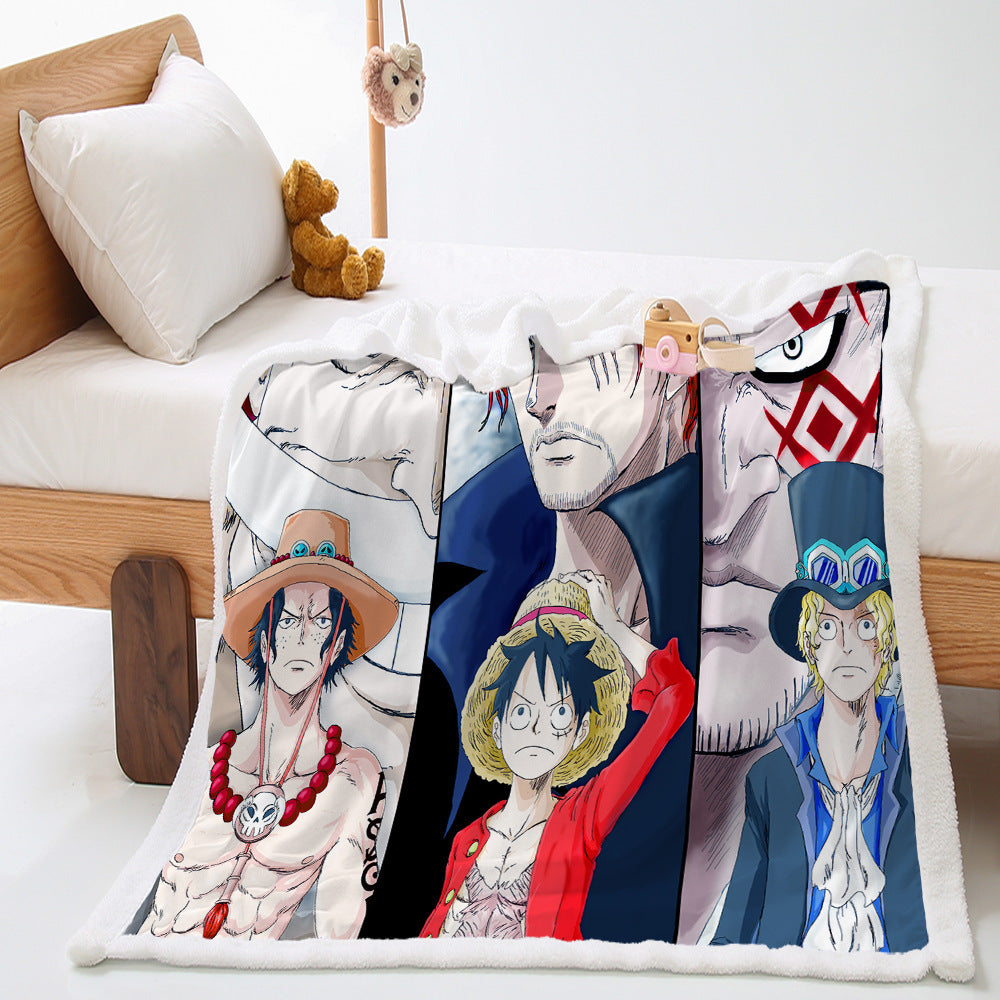 Anime Digital Print Coral velvet Blanket