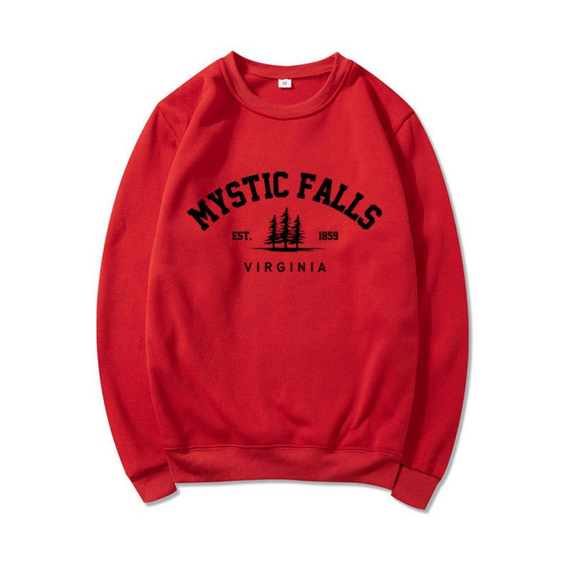 Casual Mystic Falls Virginia Crew Neck Sweatshirt