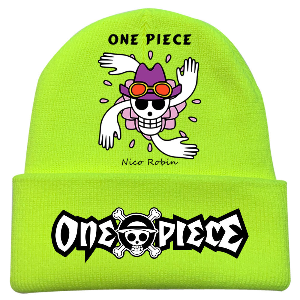 Trendy Luffy Print Knitted Hat