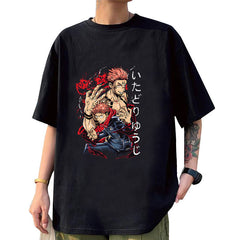 Unisex Anime Graphic Leisure Sports Cotton T-shirt