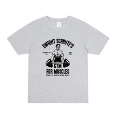 Dwight Schrute Gym Printed Short Sleeve T-Shirt