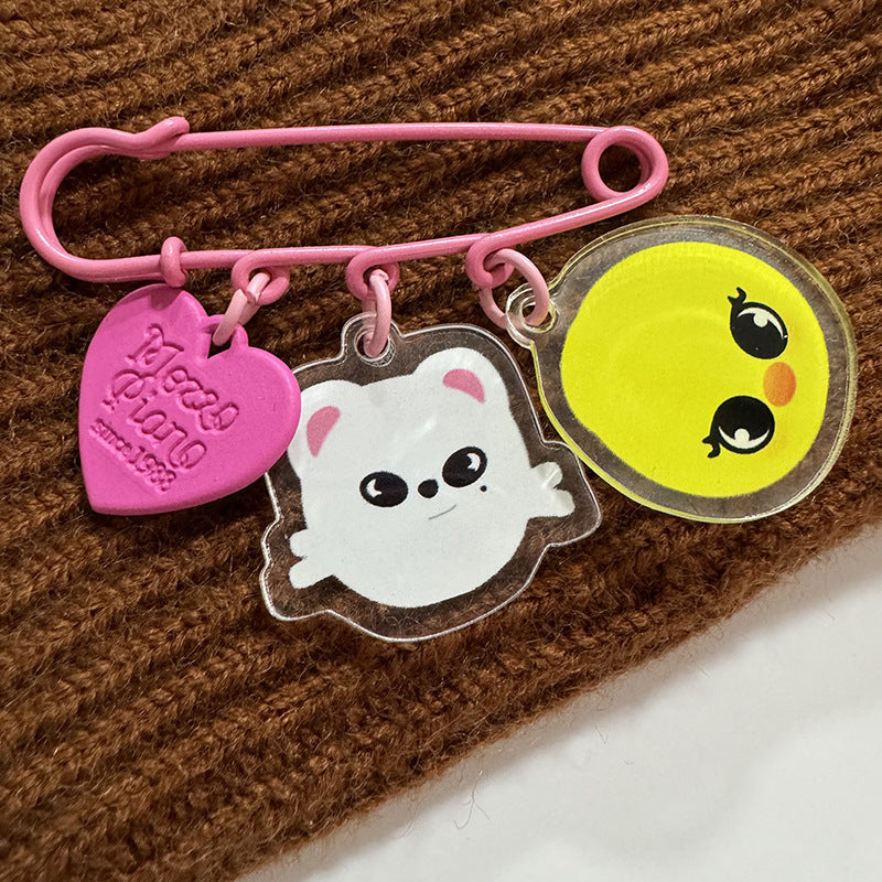 SKZ Cartoon Acrylic Brooch