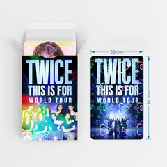 60PCS TWICE THIS IS FOR Tour Heart Holographic Photocards