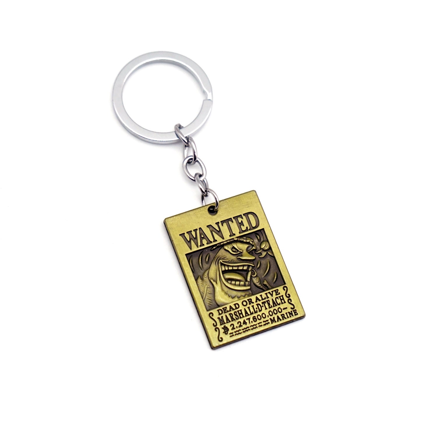 Trendy Anime Luffy Wanted Keychain