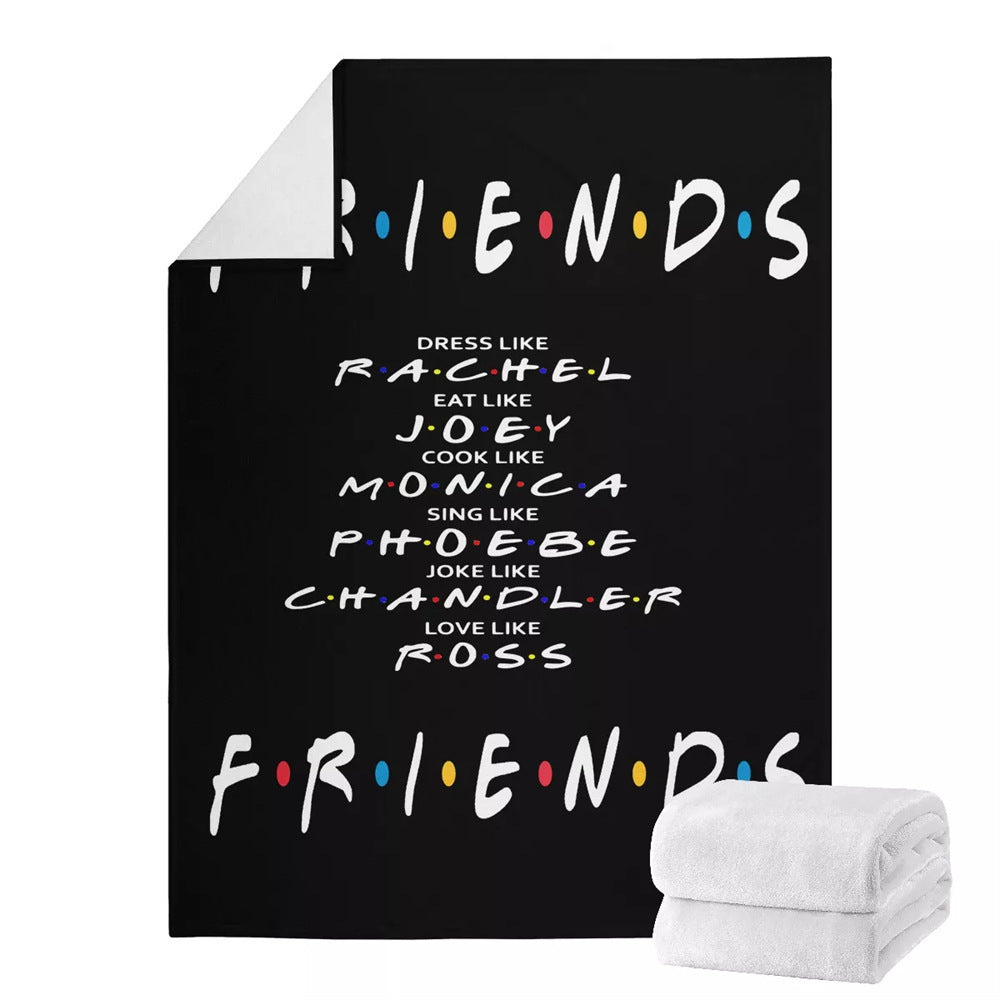 Friends Print Soft Flannel Blanket