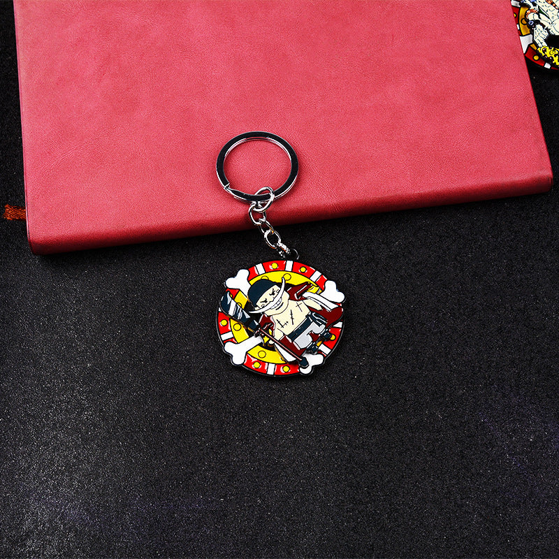 Luffy Rotatable Keychain Pendant