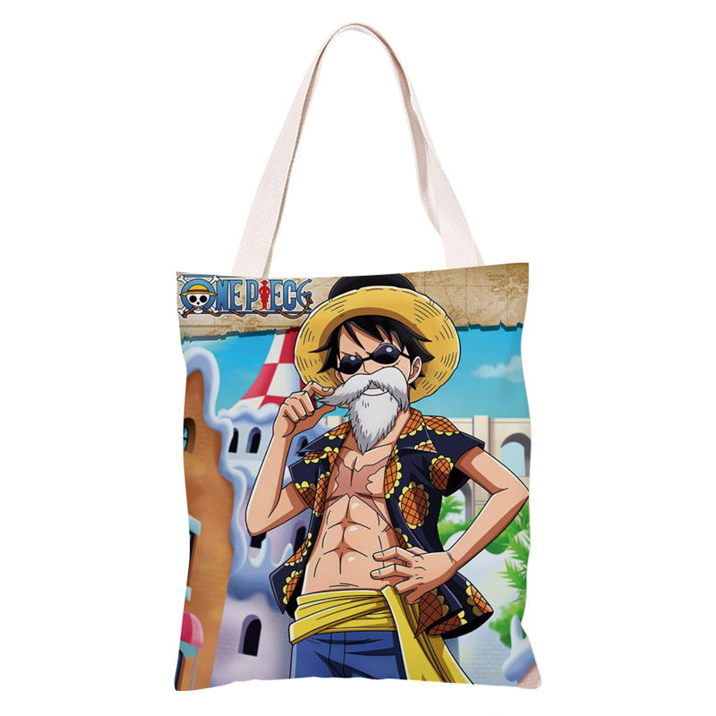 Trendy Anime Canvas Shoulder Bag