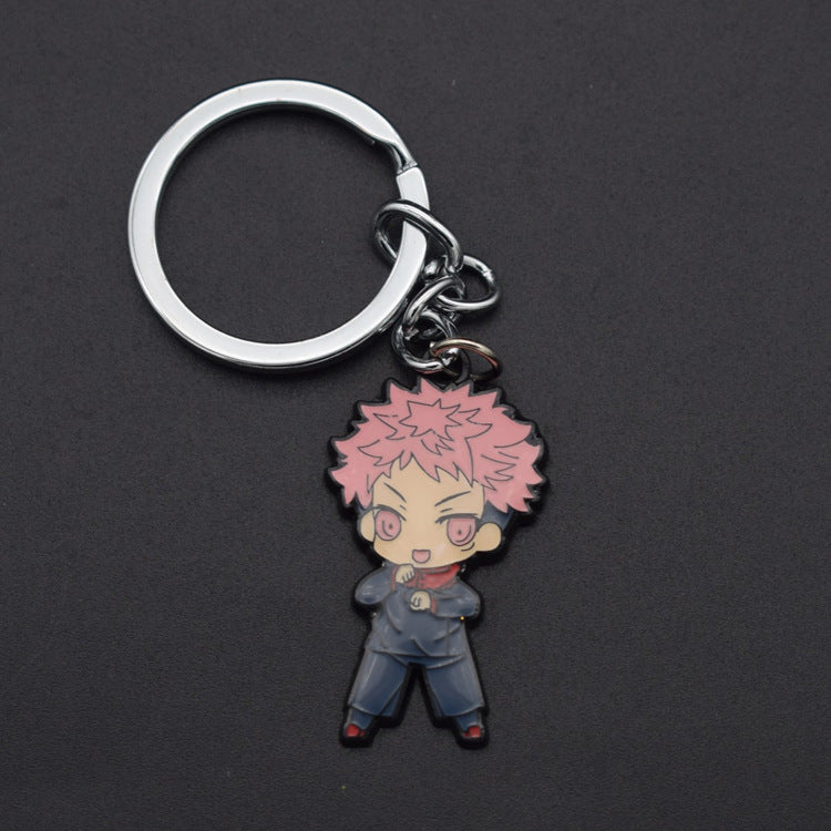 Chic Gojo Anime Metal Keychain Necklace