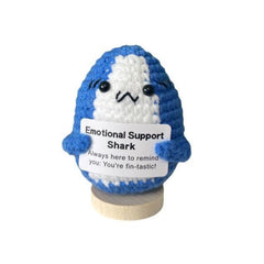 Positive Shark Crochet Ornament