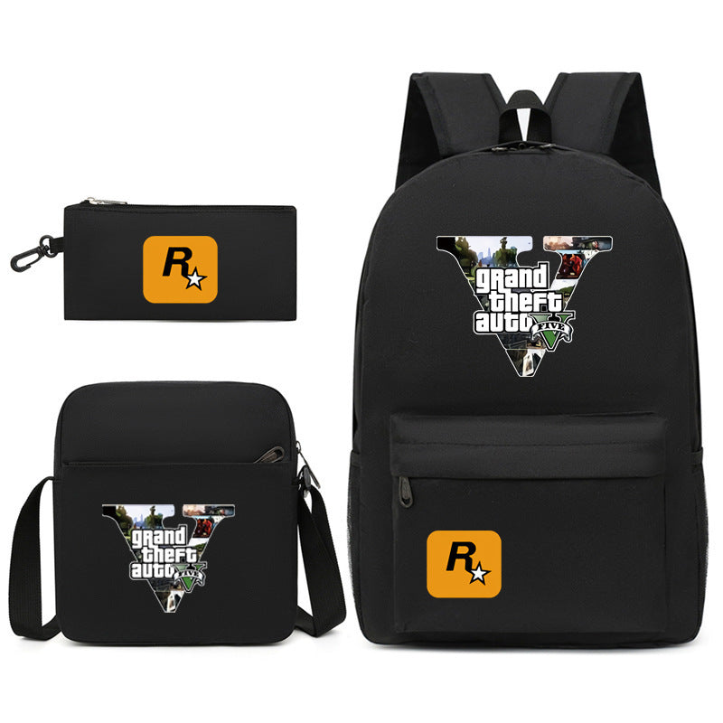 Leisure Game Printed School Backpack