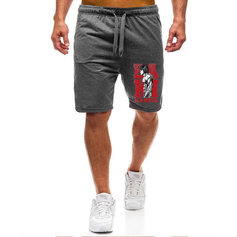 Men's Baki Anime Casual Sports Shorts