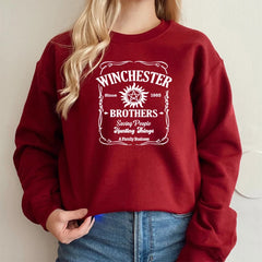 Winchester Brothers Printed Crew Neck Sweatshirt