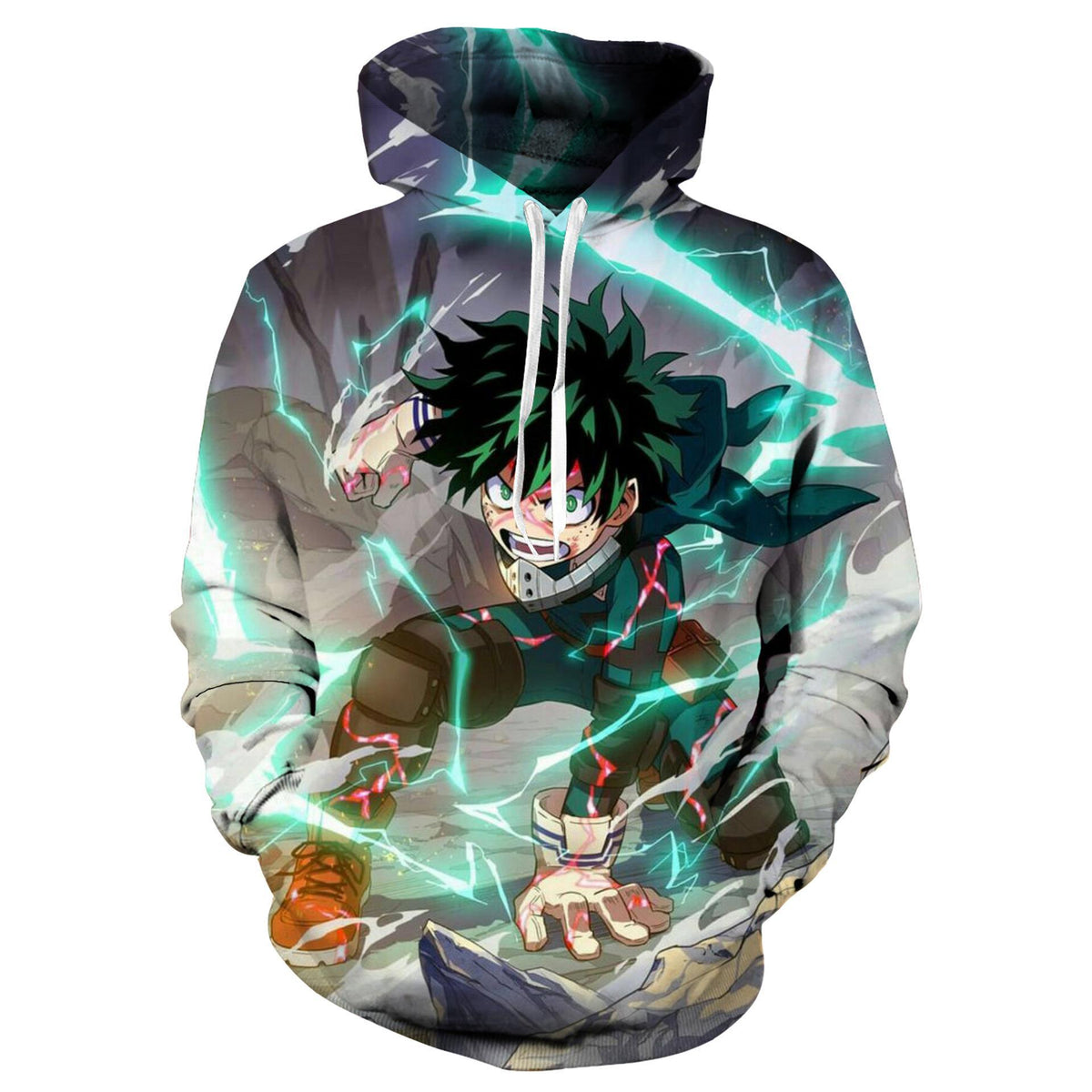 Unisex Anime 3D Printed Pullover Hoodie