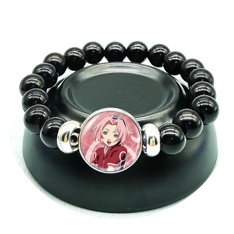 Anime Time Gemstone Beaded Bracelet