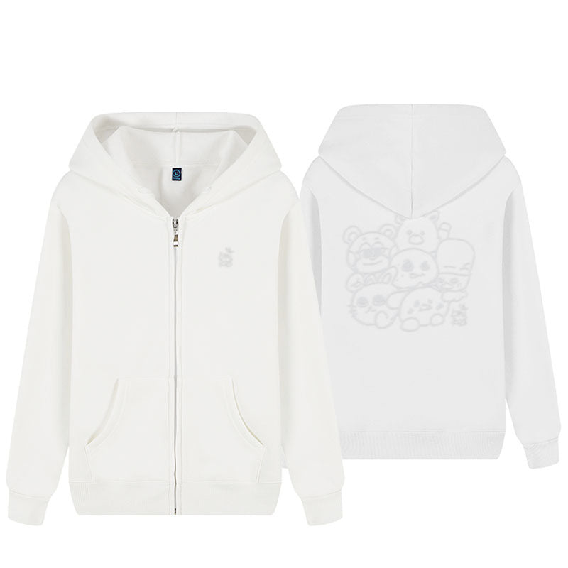 KPOP Cartoon Loose Zipper Jacket Hoodie