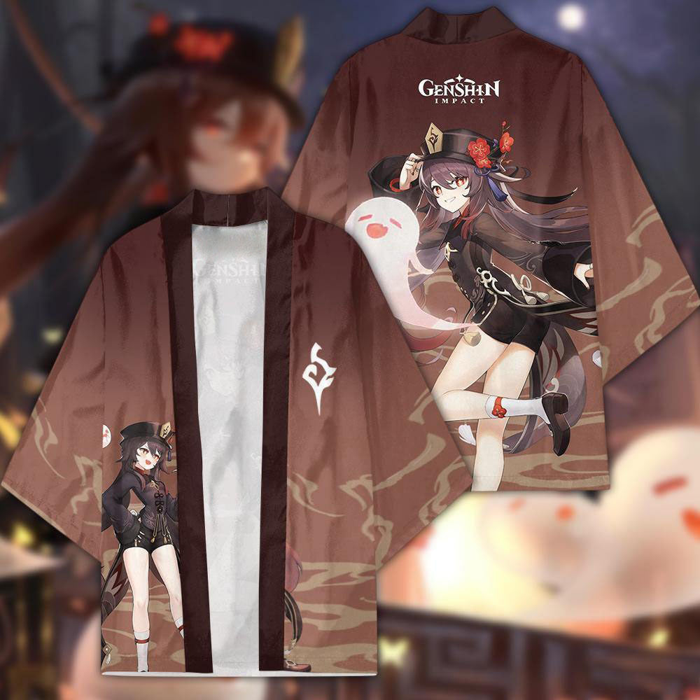 Chic Game Cosplay 3D Cape Kimono