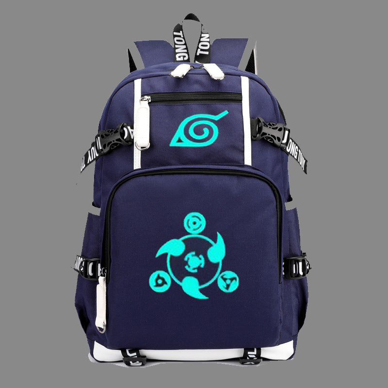 Leisure Anime Logo Print Large-capacity Backpack