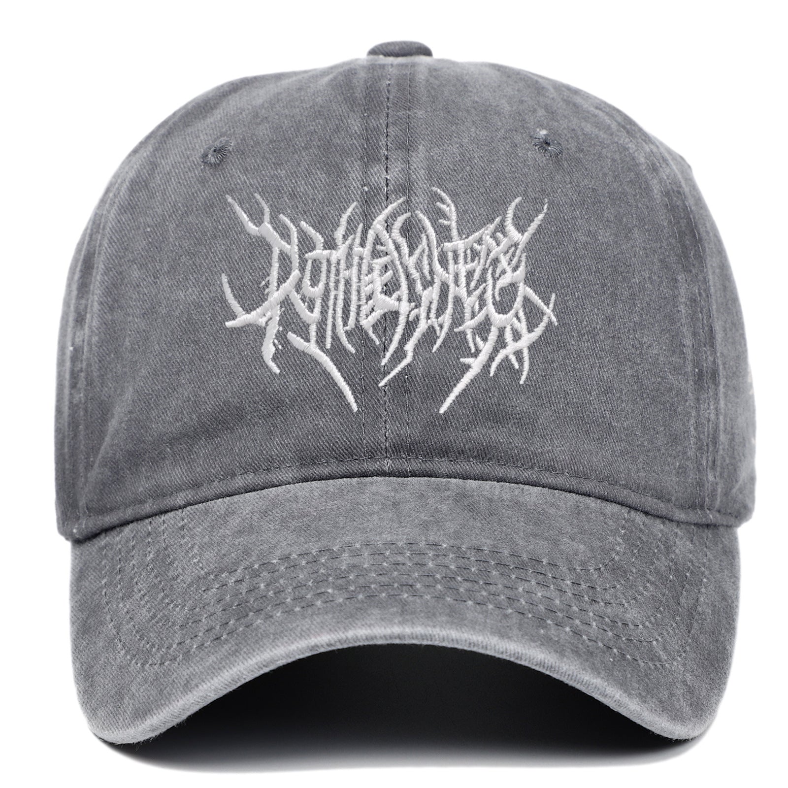 Gothic Vintage Washed Embroidered Baseball Cap