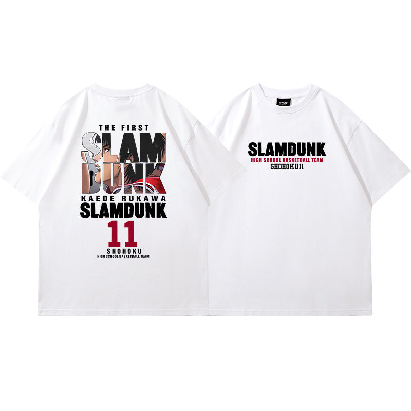 Casual Anime Basketball Loose T-shirt