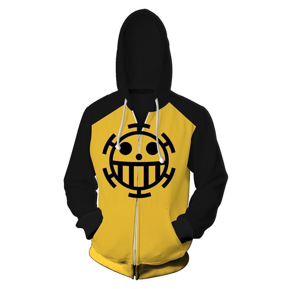 Unisex Pirate King Digital Printed Cos Zipper Hoodie