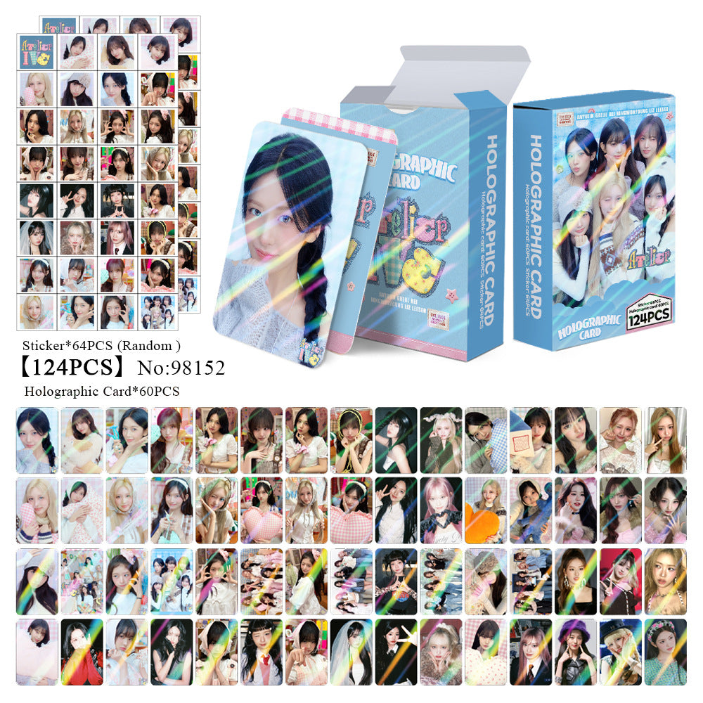 124PCS ATELIER IVE Laser Photocard Sticker