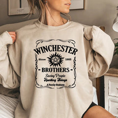 Winchester Brothers Printed Crew Neck Sweatshirt