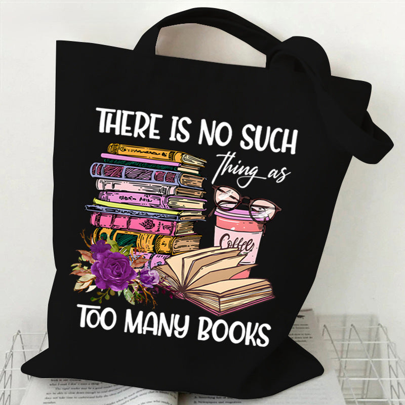 Vintage Just A Girl Who Loves Books Canvas Tote Bag