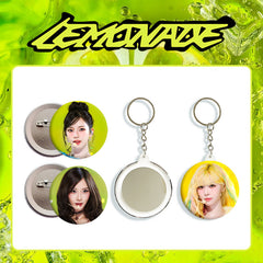 AE "LEMONADE" Badge Mirror Keychain Set