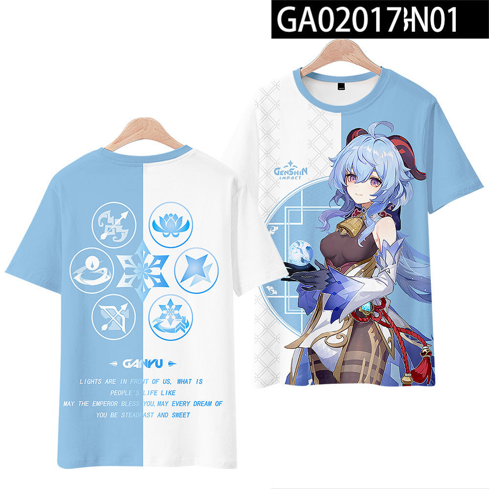 Unisex Game Cos 3d Summer Short Sleeve T-Shirt