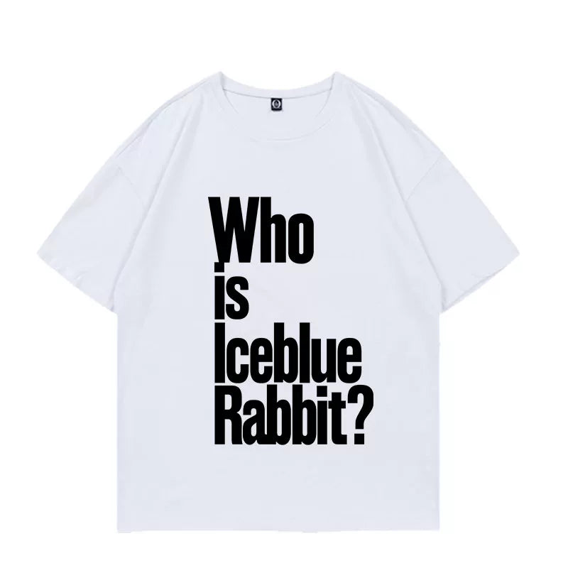 Soyeon IceBlueRabbit Round Neck Cotton T-shirt