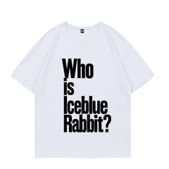 Soyeon IceBlueRabbit Round Neck Cotton T-shirt