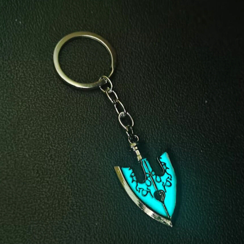 Cool Luminous Arrow Necklace Keychain