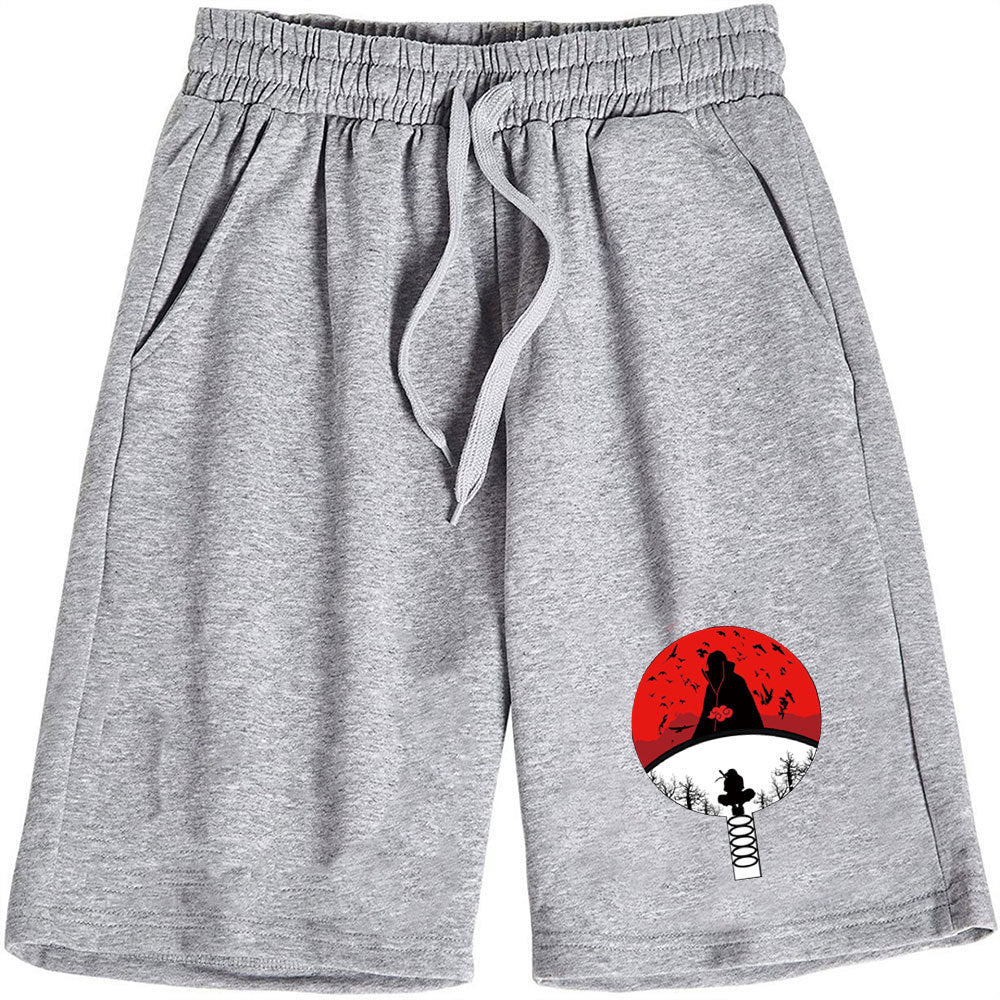 Men's Casual Anime Printed Loose Sports Shorts