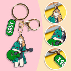 Cute Taylor Badge Keychain Pendant