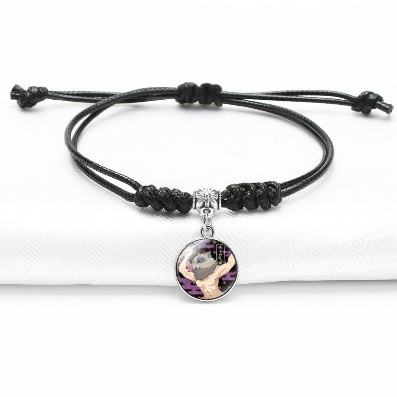 Chic Anime Gem Black Bracelet