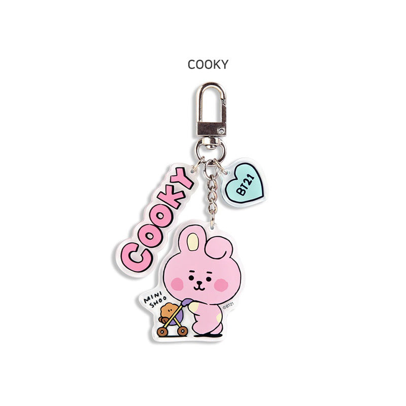 KPOP Cartoon Transparent Acrylic Keychain
