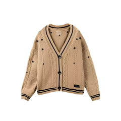 TS FEARLESS Single-breasted Sweater Cardigan