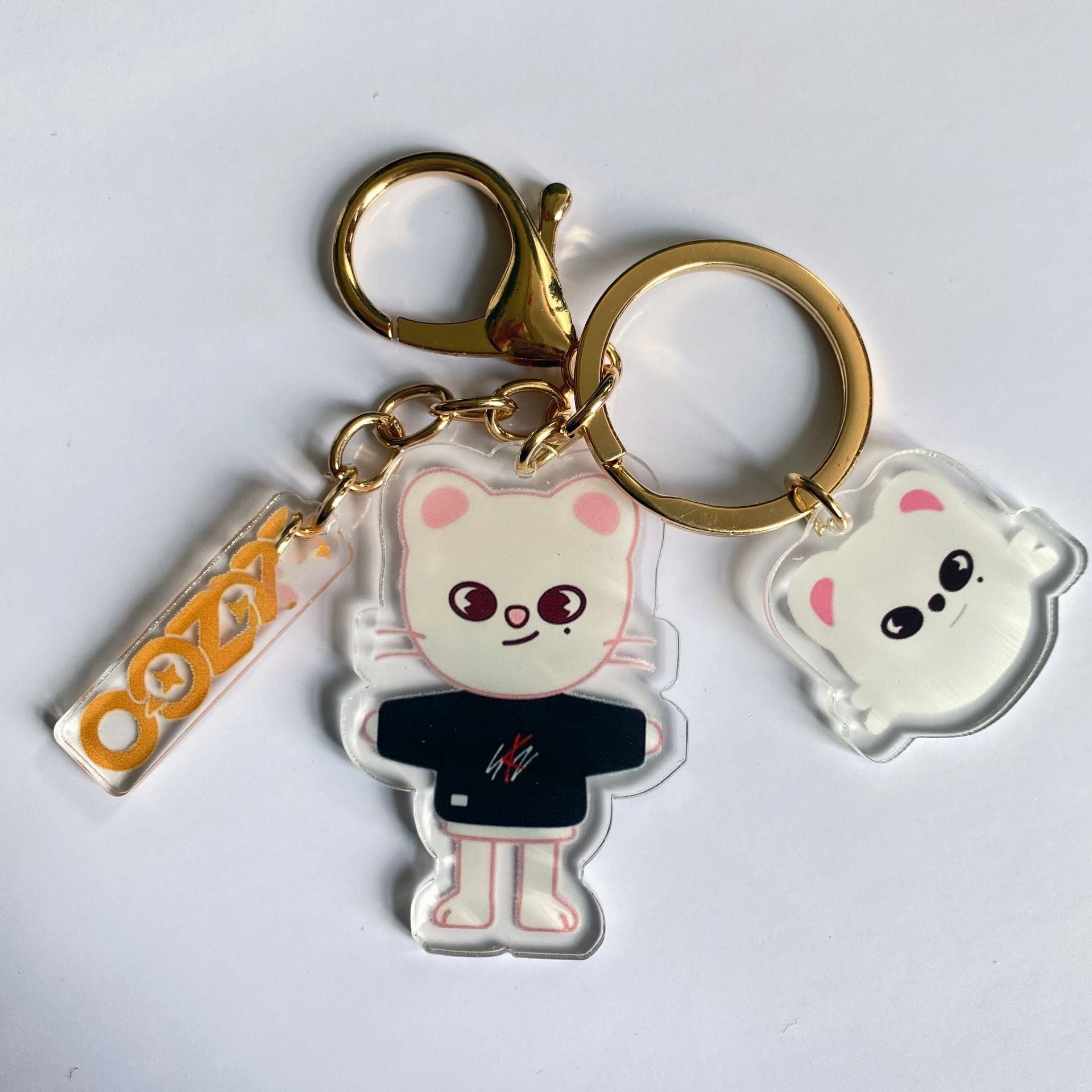 Kpop Cartoon Acrylic Double-sided Keychain