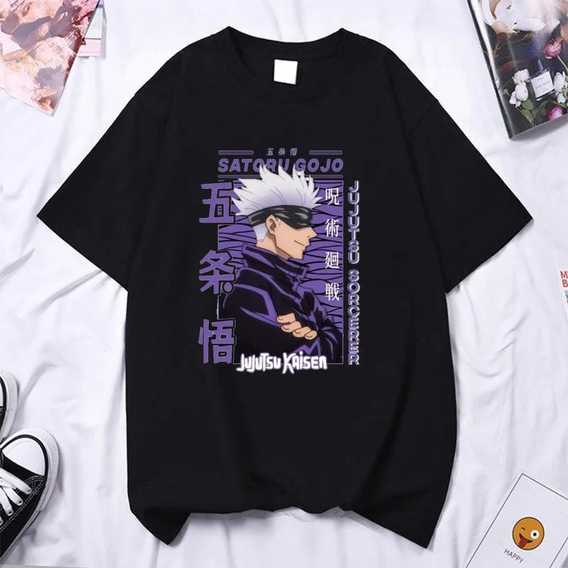 Trendy Anime Short-sleeved Cotton T-shirt