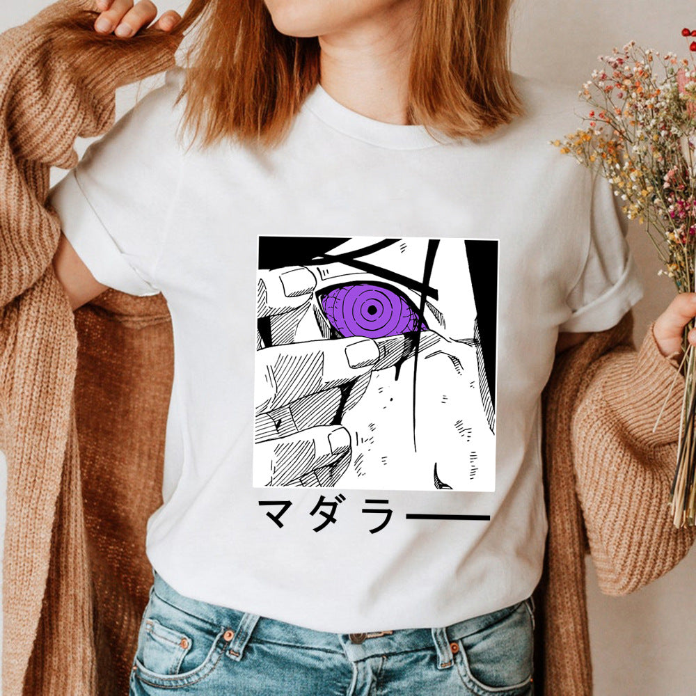 Unisex Sasuke Printed Short Sleeve Summer Tee