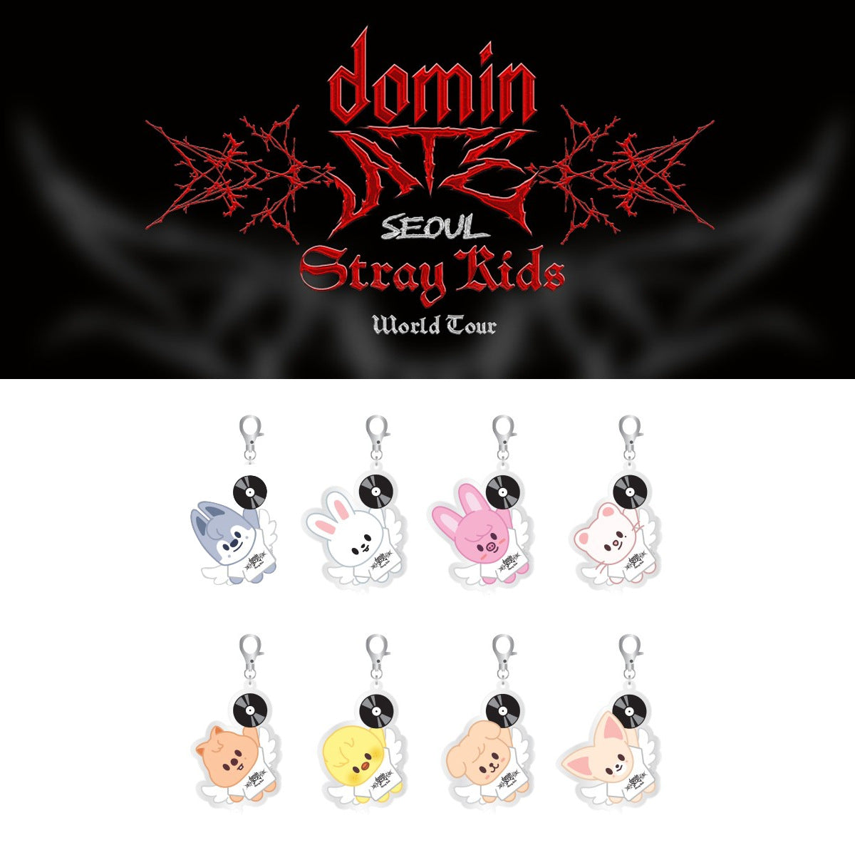 DominATE Cartoon Keychain