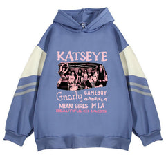 BEAUTIFUL CHAOS Tracklist Print Color Block Hoodie
