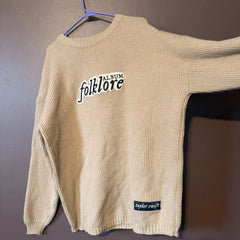 Taylor Folklore Oversized Crew Neck Sweater