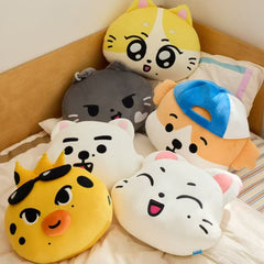 EN- Big Head Doll Throw Pillow