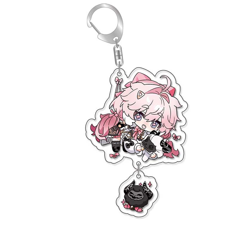 Double-sided Game Keychain Pendant