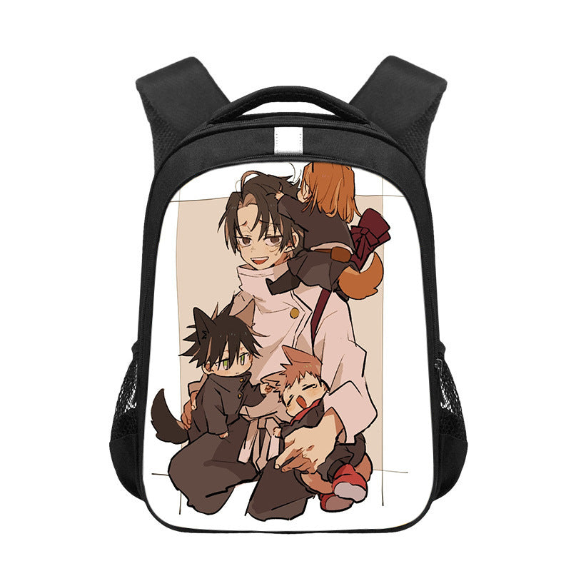 Cute Children's Anime Printed School Backpack